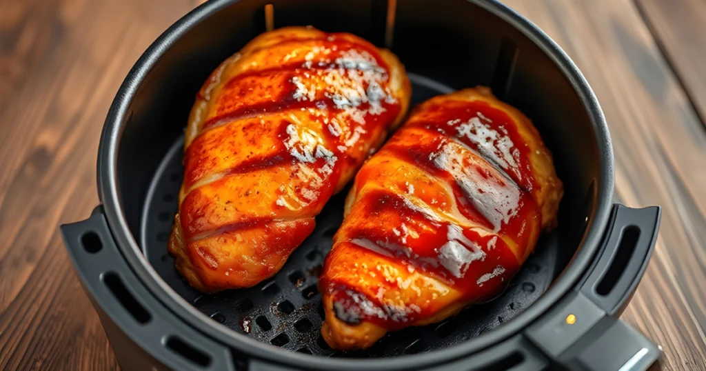 Air Fryer bbq Split Chicken Breast