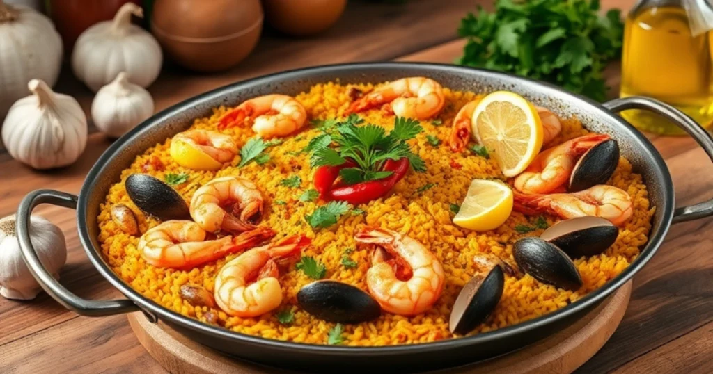 Seafood Paella Recipe